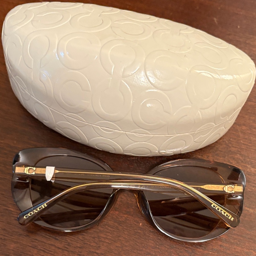 Coach L1171 HC8306U Butterfly sunglasses 50373-brown NEW IN CASE - Picture 3 of 6